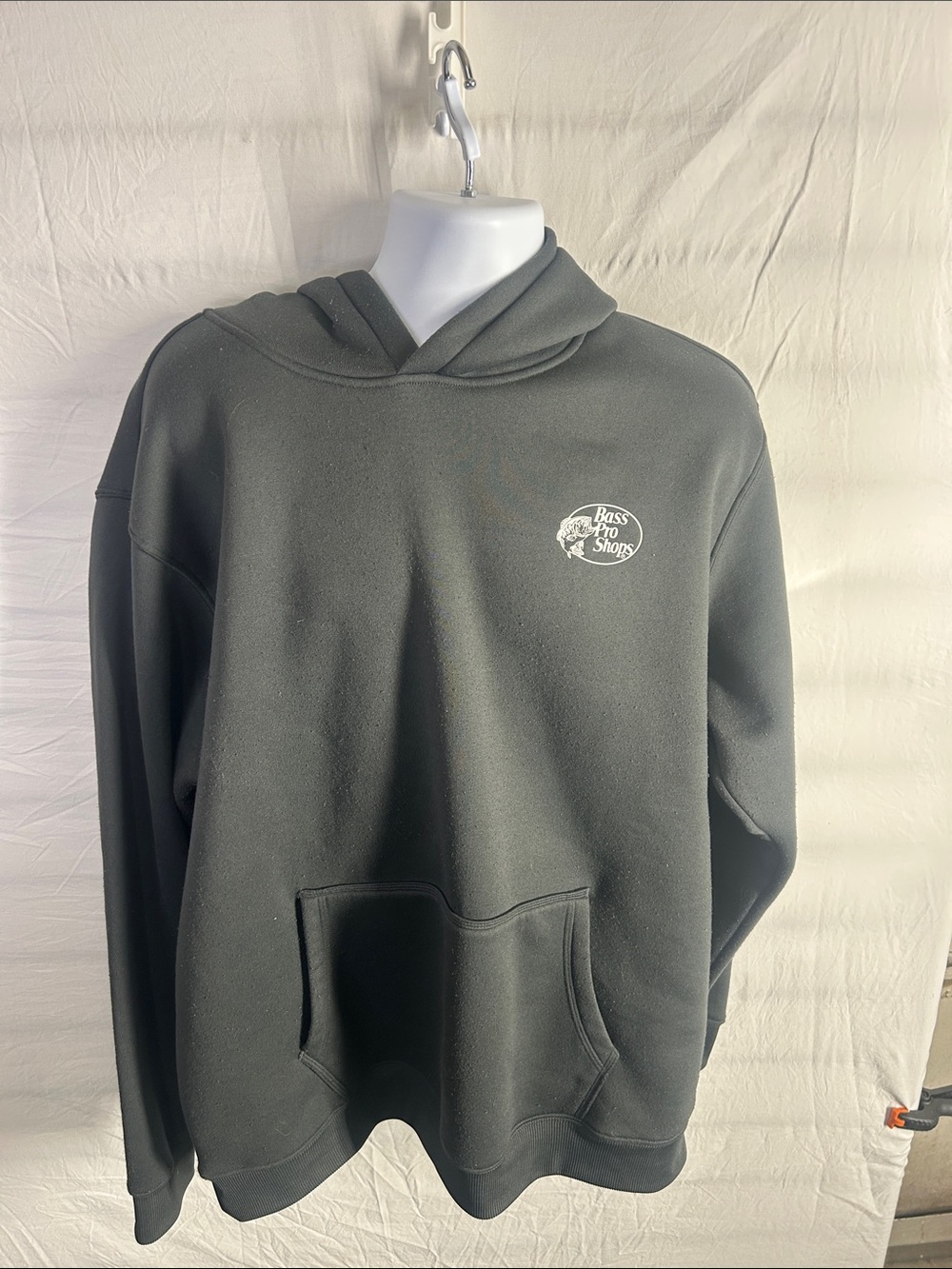 Bass Pro Shops Charcoal Gray Pullover Hoodie